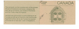 CANADA Carnet INCOMPLET De  2 Timbres Neufs Sur 4 - Heftchenblätter
