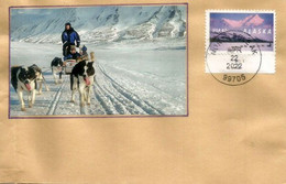Traineaux à Chiens Alaska., Timbre 49 Ième Etat Emericain En 1959, Sur Lettre North Pole.Alaska  2022 - Storia Postale