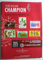 BULLETIN MENSUEL DE THEODERE CHAMPION 2015 (YVERT TELLIER) NOVEMBRE 2014 - Nº 1310 - Frankrijk