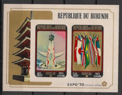 BURUNDI - 1970 - N°Mi. Bloc 42B - Osaka 70 - Non Dentelé / Imperf. - Neuf Luxe ** / MNH / Postfrisch - Unused Stamps