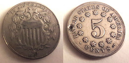 USA - 5 Cents 1967  - Shield Nickel - 1866-83: Shield (Écusson)