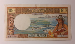 TAHITI / PAPEETE 100 FRANCS 1969  P-23  VF - Papeete (Polynésie Française 1914-1985)