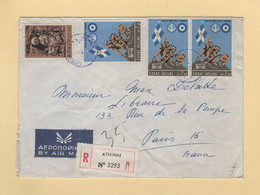 Grece - Athinai - 1969 - Recommande Destination France - Cartas & Documentos