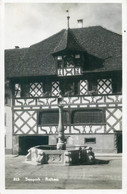 Postcard Switzerland Sempach City Hall 1957 - Sempach
