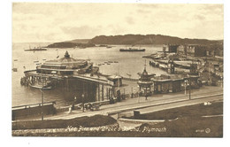 Plymouth Postcard Devon    Pier And Drake's Island Valentine's Unused - Plymouth