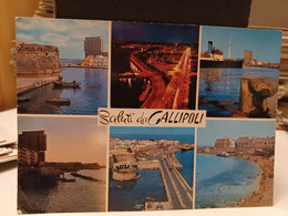 Cartolina Saluti Da Gallipoli Provincia Lecce 1972,vedutine - Lecce