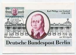 MC 106136 GERMANY/ BERLIN WEST - 1981 - Karl Philipp Von Gontard - Cartas Máxima