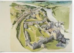 Barnard Castle County Durnham - Terry Ball Illustrateur Aquarelle - English Heritage (neuve) - Autres & Non Classés