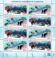Russia - 2022 - Northern Caucasus Resorts - Arkhyz And Elbrus - Mint Miniature Stamp Sheet - Nuovi