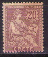 CRETE Mi 8  MH* - Unused Stamps