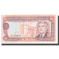 Billet, Turkmanistan, 10 Manat, KM:3, NEUF - Turkménistan