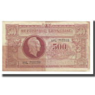 France, 500 Francs, Marianne, Undated (1945), TB, Fayette:VF 11.1, KM:106 - 1943-1945 Maríanne