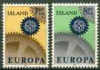 Ijsland Islande Yvertn° 364-65 *** MNH Cept 1967 Cote 4,50 Euro - Nuovi