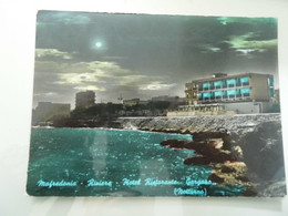 Cartolina  Viaggiata "MANFREDONIA Riviera - Hotel Ristorante GARGANO Notturno" 1965 - Manfredonia