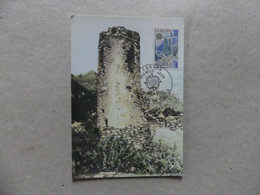 Carte Postale 1er Premier Jour Europa Chateau De Sant Vicens 30 Avril 1977  Andorre-la-Vieille - Briefe U. Dokumente