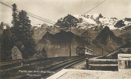 Postcard Switzerland Partie Der Arth Rigi Bahn Rigi Kulm Tram Train - Arth