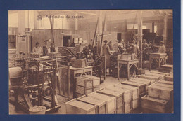 CPA Belgique > Bruxelles > Petits Métiers Fabrication D'allumettes Matches Société AME Voir Dos - Old Professions