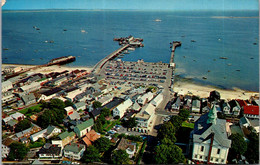 Massachusetts Cape Cod Provincetown View From Monument Showing Town Piers And Harbor - Cape Cod