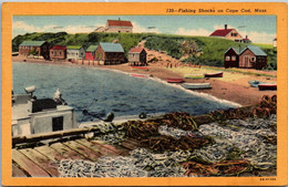 Massachusetts Cape Cod Fishing Smacks 1952 Curteich - Cape Cod