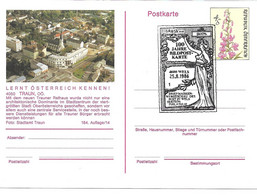 4147y: Ganzsache Bildpostkarte Traun Mit Sonderstempel Aus 1986 - Traun