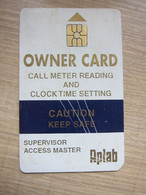 Aplab Chip Phonecard, Owner Card, Used With Scratchs,corner Cut A Small Part - India