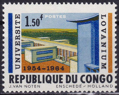 Congo (République) BE 525 YT 525 Mi 156 Année 1964 (MNH **) Universités - Ongebruikt