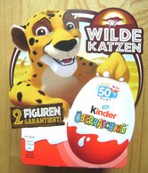 KINDER SURPRISE WILD CATS BOX WITH 4 EGGS - Autres & Non Classés