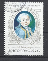 Hungary,  Portrait Of The Young Mozart, 1991 - Used Stamps