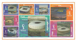 Stadiums Of 2022 FIFA World Cup Soccer Football In Qatar - Official 8 Postcard Pack Issued By Qatar Post & FIFA - Qatar