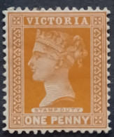 ENGLISH COLONIES VICTORIA 1890 QUEEN VICTORIA GIBBONS N.68 (298D) WMK 4 MNHL - Mint Stamps
