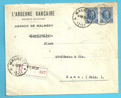 257 Op Brief Aangetekend Stempel MALMEDY Op 17/12/30 (Oostkantons / Canton De L'est) - OC55/105 Eupen & Malmédy