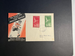 (4 N 30) New Zealand - Health Stamps (2 Covers) - Lettres & Documents