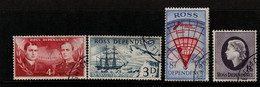 Ross Dependency SG 1-4 1957 Definitives,used - Oblitérés