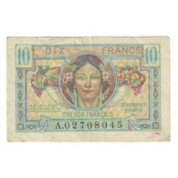 France, 10 Francs, 1947 French Treasury, TTB, Fayette:VF30.1, KM:M7a - 1947 Staatskasse Frankreich