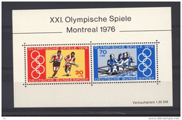 Allemagne  -  RFA  -  Blocs  -  1976  :  Yv  11  **  JO Montréal - 1959-1980