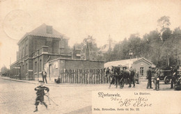 CPA - Belgique - Morlanwelz - La Station - Edit. Nels - Précurseur - Oblitéré Hal 1902 - Animé - Calèche - Cheval - La Louvière