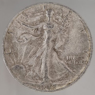 Etats-Unis / USA, Walking Liberty, 1/2 Dollar, 1942-S, Argent (Silver), SUP (AU), KM#142 - 1916-1947: Liberty Walking (Liberté Marchant)