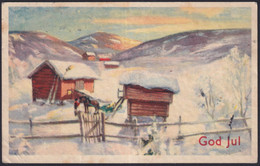 F-EX39326 NORWAY NORGE 1938 POSTCARD + RED CROSS CINDERELLA. - Other & Unclassified