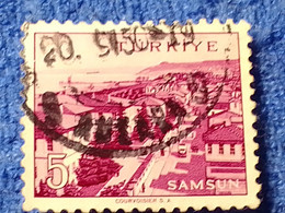 TÜRKİYE- 1960-70-    5K.    MEMLEKET    SERİSİ  ŞEHİRLER  DAMGALI - 1934-39 Sandjak D'Alexandrette & Hatay