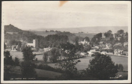 Usk Castle And Church, Monmouthshire, 1965 - Walter Scott RP Postcard - Monmouthshire