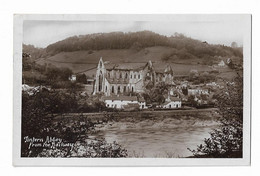 Real Photo Postcard, Wales, Monmouthshire, Tintern Abbey From The Railway. - Monmouthshire