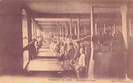 CPA - Belgique - Jumet - Verreries De Jumet - Découpage Du Verre - Edit. Bazar Du Livre - Animé - Oblitéré Roux 1912 - Charleroi