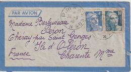 Lettre 1946 BPM 403 XY Hanoi Pour La France - Militärstempel Ab 1900 (ausser Kriegszeiten)