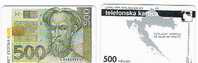 CROAZIA (CROATIA) - CHIP  - HPT 1995   PET STOTINA KUNA  500 UNITS      - USED  -  RIF. 6687 - Briefmarken & Münzen