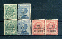 1921-22 DALMAZIA N.2/4 MNH ** In Coppia - Dalmatie