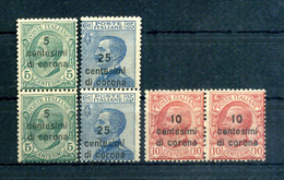 1921-22 DALMAZIA N.2/4 MNH ** In Coppia - Dalmazia