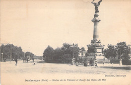 CPA FRANCE - 59 - DUNKERQUE - Statue De La Victoire Et Route Des Bains De Mer - Decoutter - Dunkerque