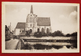 CPA - Ablis -(S.-et-O.) - L'église Côté Mare - Ablis