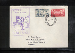 Ross Dependency 1967 Scott Base - New Zealand Antarctic Research Programme 10th Anniversary Interesting Letter - Lettres & Documents