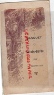 27- ECOUIS LES ANDELYS- RARE MENU BANQUET SAINTE BARBE-1926-LIEUBRAY HOTEL JUSTICE DE PAIX-M. PARISSE -POMPIERS INCENDIE - Documenti Storici